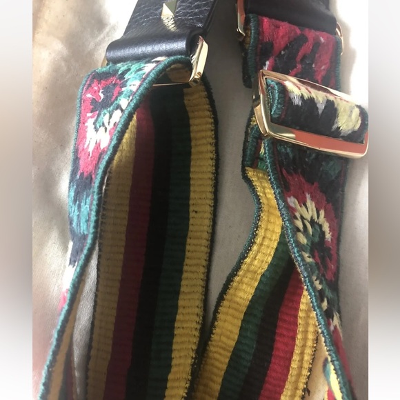 Valentino Guitar Strap - Tie Dye Rasta Jamaican Rockstud - Picture 8 of 11